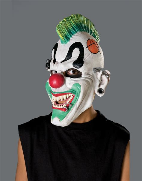 Evil Crazy Scary Clown Punk'D Kids Halloween Mask Child | eBay