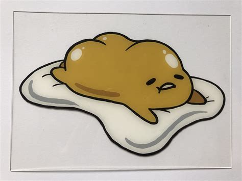 Gudetama the lazy egg meme Glass Painting | Etsy