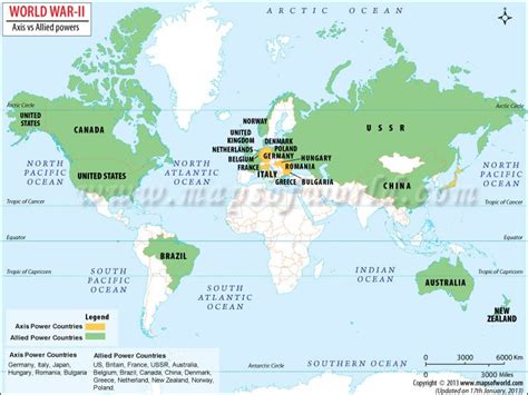 World War II Map, Second World War Map, World War 2 Map