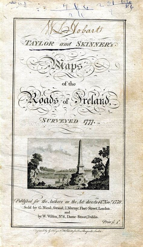 1778 Taylor & Skinner Antique Ireland Road Map 5152 Moynalty ...