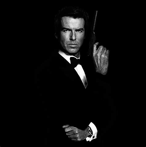 Pierce Brosnan James Bond 007 Black and White Photograph by Thomas Ozga ...