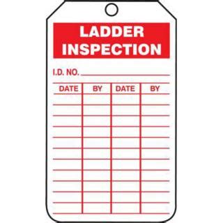 Accuform Ladder Inspection Tags