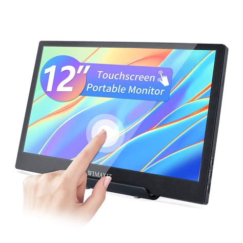 Buy WIMAXIT 12 Inch Touch Screen Portable Monitor,HD 1366 * 768P &1200:1 Contrast PC Monitor ...