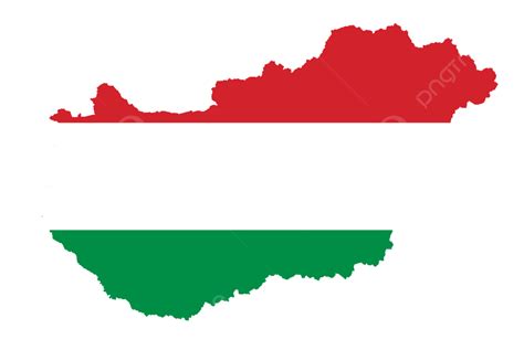 Map Of Hungary Filled With Flag Shape, Geography, Abstract, Icon PNG Transparent Image and ...