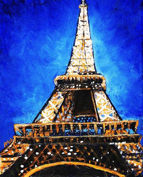 Eiffel Tower Painting by Anastasiya Malakhova - Fine Art America