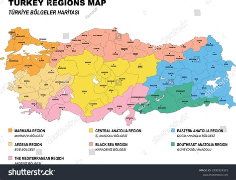 Map Of Turkey Regions Turkey Physical Political Maps Of