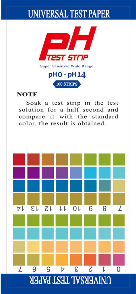 pH Test Strips 0-14 box of 100 test | Henso Medical