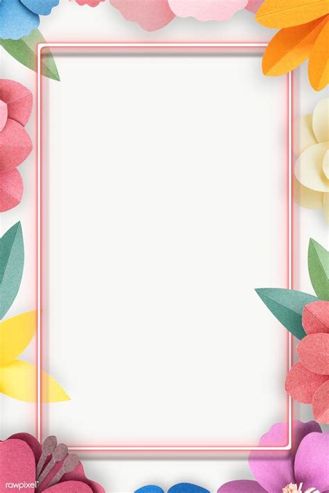 Colorful and tropical floral frame transparet png | premium image by ...