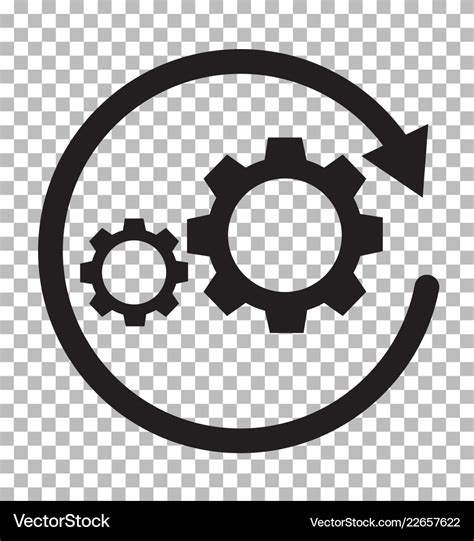 Workflow icon on transparent workflow process Vector Image