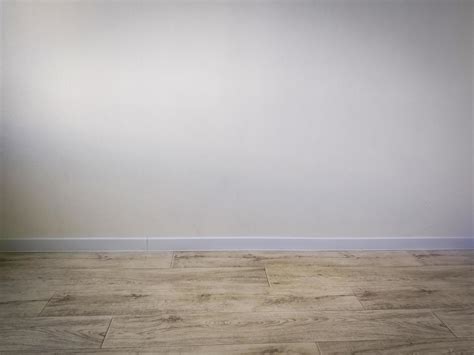 Empty room interior - white wall and wooden floor 12886340 Stock Photo ...