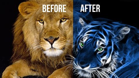 Photoshop Tutorial - Fractalius - EASY GLOWING ANIMAL Effect December 2015 (With Download ...