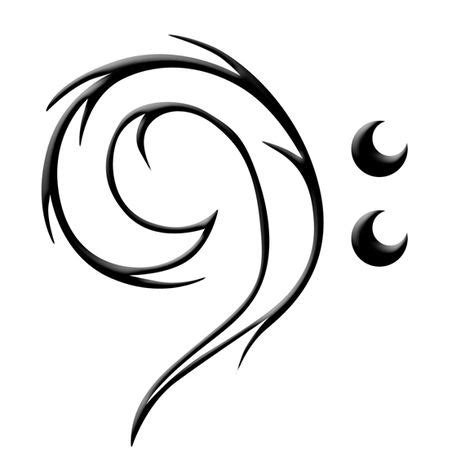 24 Bass Clef Tattoo Designs ideas | tattoo designs, clef, tattoos