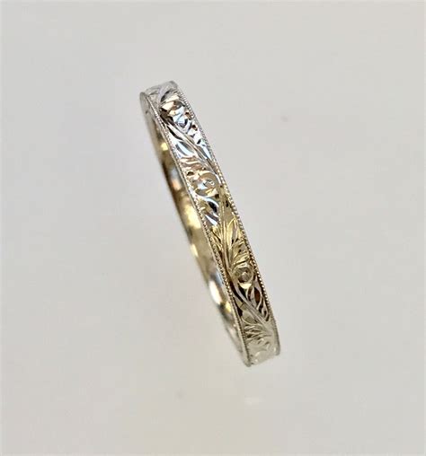 Hand Engraved Wedding/anniversary Band - Etsy