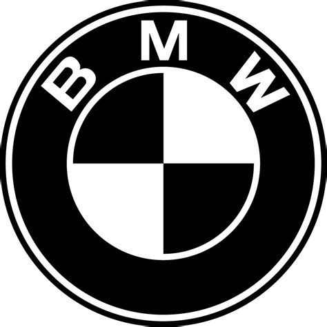 BMW Logo in Black and White