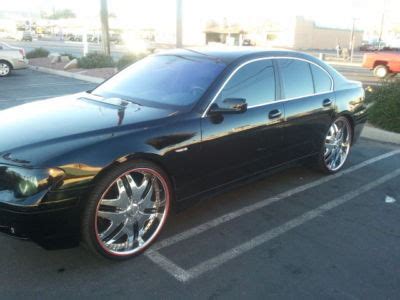 BMW : 7-Series 745i *****02 745i BLACK/BLACK 24'' RIMS***** -- Antique Price Guide Details Page