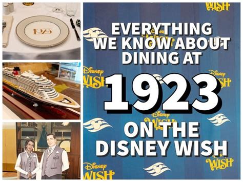 Dining at 1923 on the disney wish everything we know – Artofit