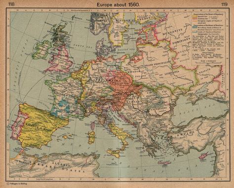 16th Century Europe Map the Balkans Historical Maps Perry Castaa Eda ...