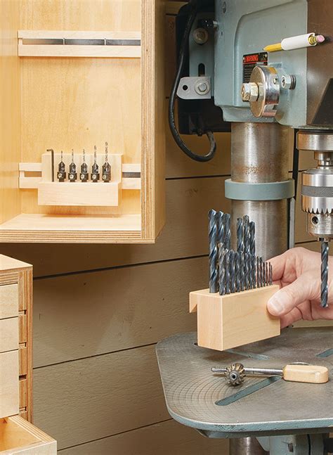 Drill Bit Storage Center | Woodworking Project | Woodsmith Plans