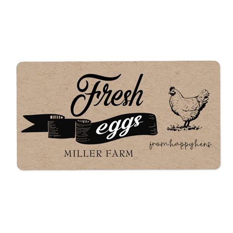 Egg Carton Label Template