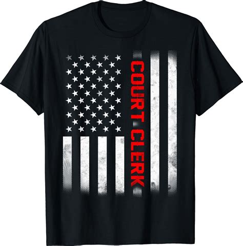 Amazon.com: Court Clerk Shirt US Flag: Clothing