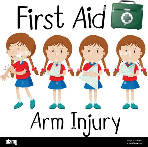 First aid arm injury Stock Vector Image & Art - Alamy