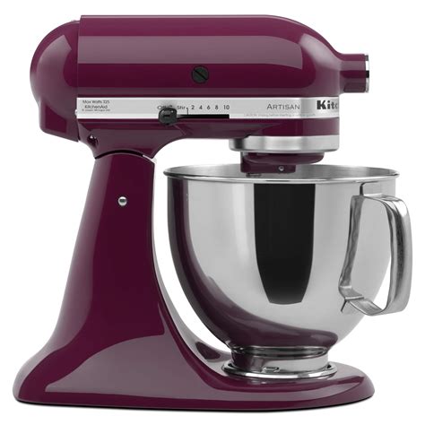 KitchenAid KSM150PSBY Artisan Series 5-Qt. Stand Mixer with Pouring Shield - Boysenberry- Buy ...