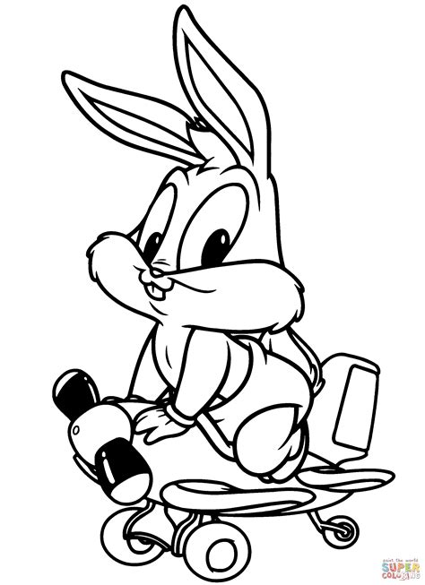 Drawing Bad Bunny Coloring Pages / Cartoon Wallpaper Bad Bunny : Bugs ...