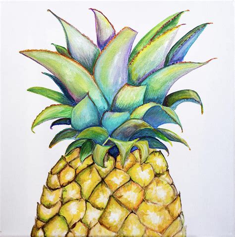 Pineapple Crown Painting by Jenifer Kim - Pixels