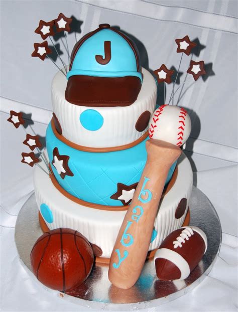 Leelees Cake-abilities: Sports Theme Baby Shower Cake