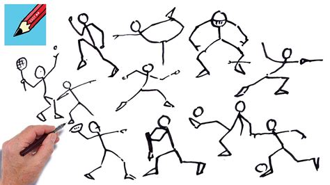 How To Draw Stickman Running