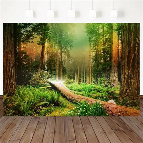 Forest Wonderland Photography Backdrops Spring Jungle Photo Props Studio Booth Background ...