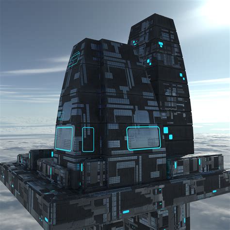 Modular Sci-fi city Structures