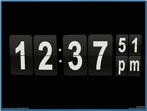 Digital Clock Calendar Screensaver - Download-Screensavers.biz