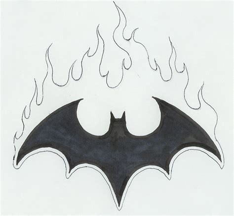 Batman Symbol Drawing Step By Step at PaintingValley.com | Explore collection of Batman Symbol ...