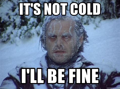 It's not cold I'll be fine - The Shining ice in 2021 | Ill be fine, The shining, Funny memes