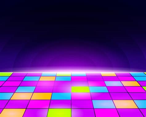 Premium Vector | Neon retro dance floor background Futuristic disco ...