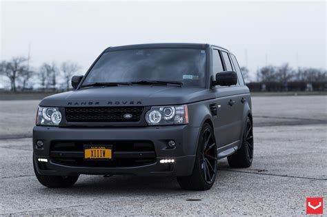 Black on Black: Matte Land Rover Range Rover Sport with Custom Rims ...