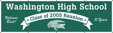 High School Reunion Vinyl Banner - Arched - Shop ClassB