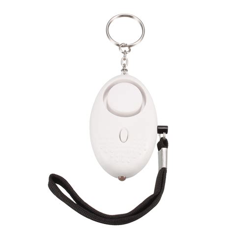 Personal Alarm 130db Personal Safesound Security Alarm Keychain with LED Light White 3Pcs ...