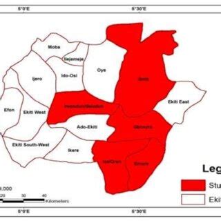 Map of Ekiti State showing the study area. | Download Scientific Diagram