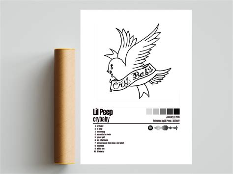 Lil Peep Poster Crybaby Poster Album Cover Poster / Poster - Etsy