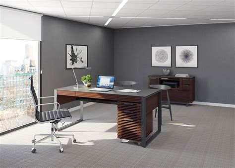 Corridor 6521 Modern Executive Office Desk | BDI Furniture | West Avenue Furniture