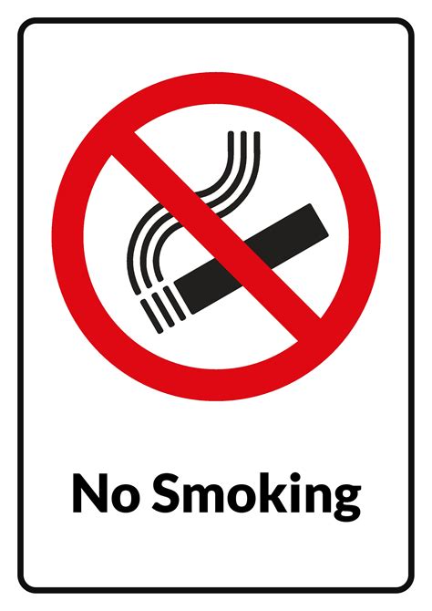 Printable No Smoking Signage