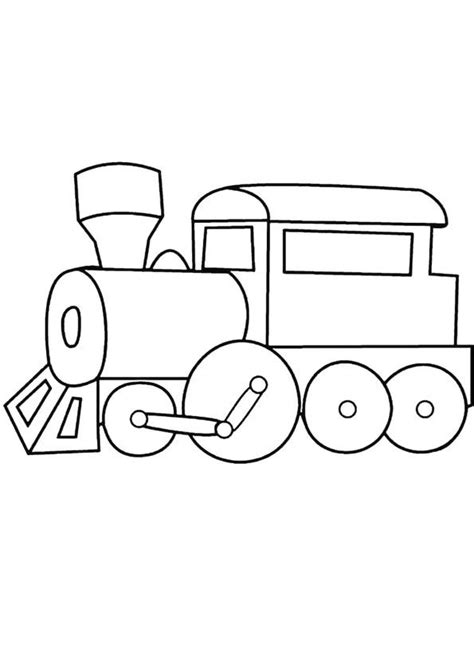 Toy Train Coloring Page | Train coloring pages, Coloring pages, Cool ...