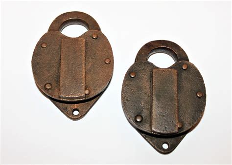 Vintage Pair of Brass Padlocks 1963 & 1964