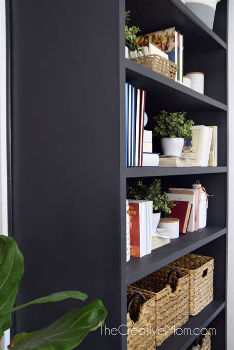 How to trim out a Built In Bookcase - The Creative Mom