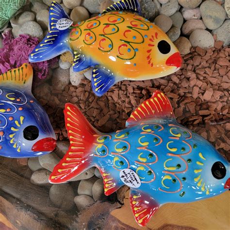 Ceramic Fish Wall Art - McCumber Fine Gardens