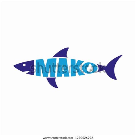 Mako Shark Vector Logo Stock Vector (Royalty Free) 1270526992 ...