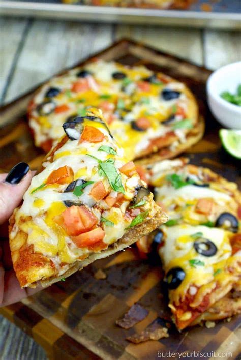 Mexican Pizza Recipe - Butter Your Biscuit