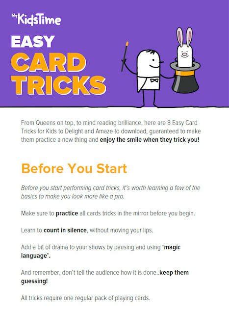 Free Download: Easy Card Tricks for Kids